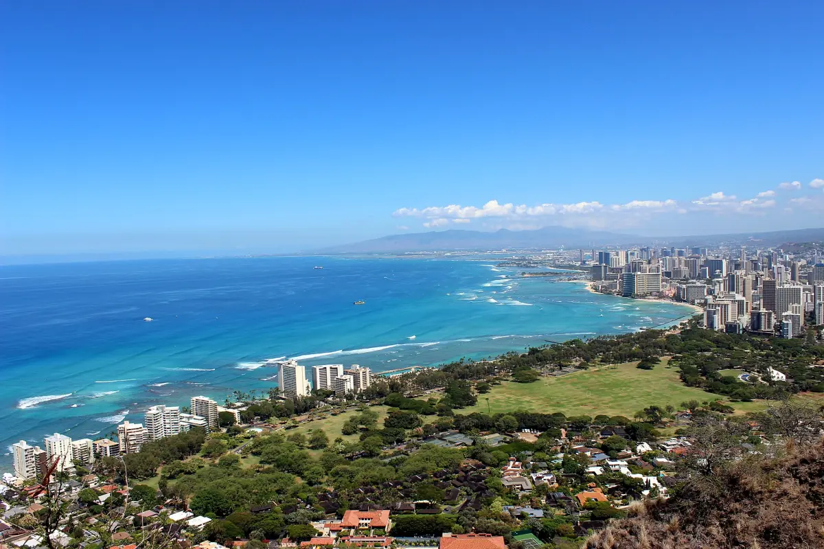 Waikiki seen from Diamond Head